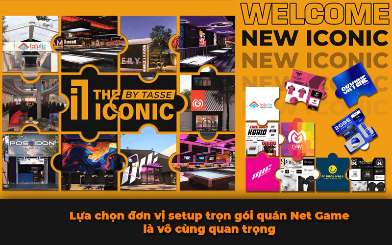 thiết kế, thi công, setup trọn gói quán Net Game